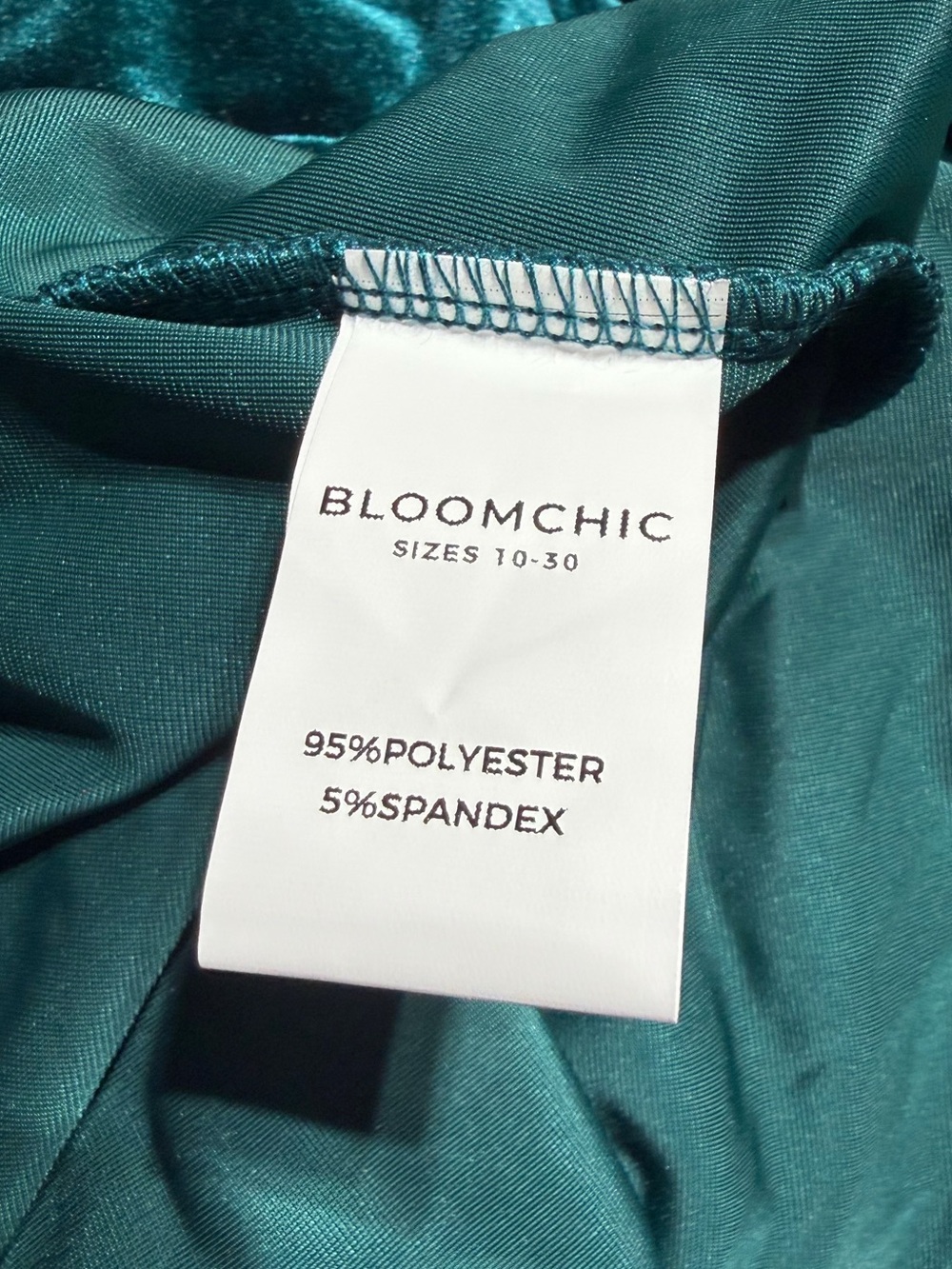 Emerald Green Velvet Wrap Dress - Picture 3 of 3